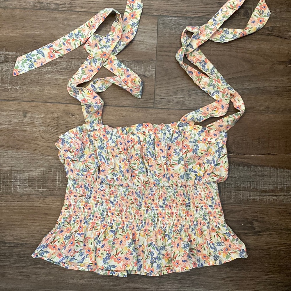 Floral Forever 21 Crop Top